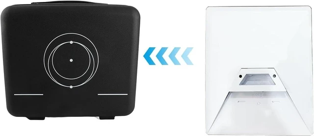 Alt view image 4 of 7 - Shock Proof Satellite Travel Portable ABS Hard Storage Box for Adapter Cables Power Supply Bracket Accessories 34x31x16.5cm