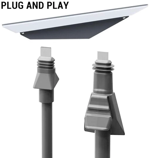 Alt view image 2 of 7 - Cable 75FT for Flat High Performance, Copper Coring Rubber Housing Satellite Cable Replacement, POE Satellite Extension Cord, Plug and Play
