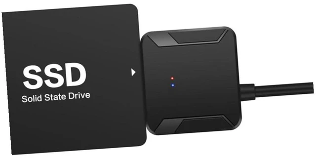 Alt view image 2 of 7 - USB to External Hard Drive Adapter Cable Fast Data Transfer Converter for Ssd and Portable and Lightweight for Access Black