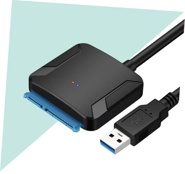 Alt view image 6 of 7 - USB to External Hard Drive Adapter Cable Fast Data Transfer Converter for Ssd and Portable and Lightweight for Access Black