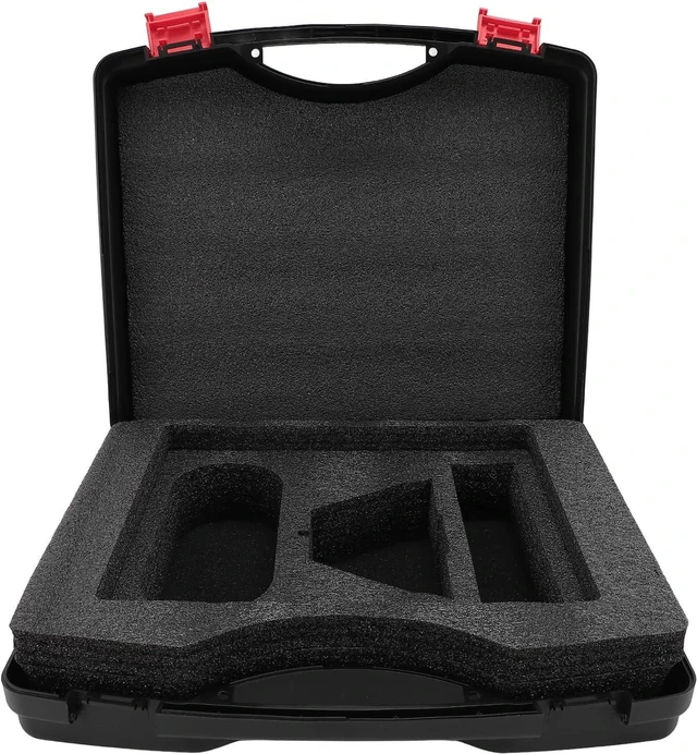 Alt view image 6 of 7 - Water Resistant Satellite Hard Case for Cable Adapter Kickstand Power Supply Accessories Travel Strap Case for Outdoor Camping, Car, RV,