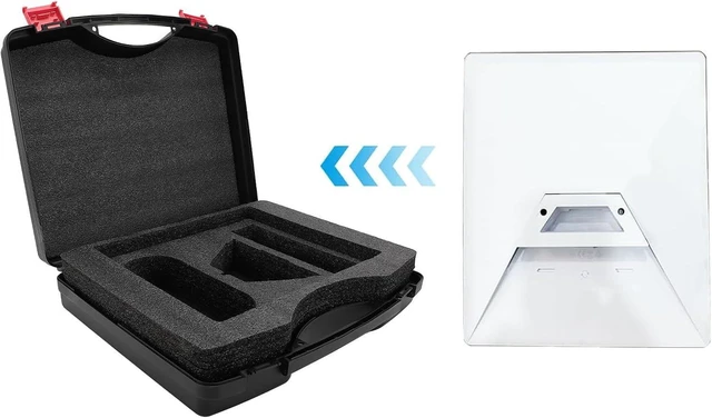 Alt view image 7 of 7 - CHEOTIME Satellite Hard Travel Case, Starlink Outdoor Carrying Case Travel Handle Case for Adapter Cable Kickstand Power Supply Accessories