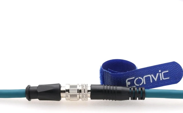 Alt view image 3 of 7 - M12 8 Position Male to Female Ethernet Cable X-Code Cat7e High Flex Sheild Waterproof Industrial Gigabit Ethernet Networks Cable for Congex Industrial Camera (8M)