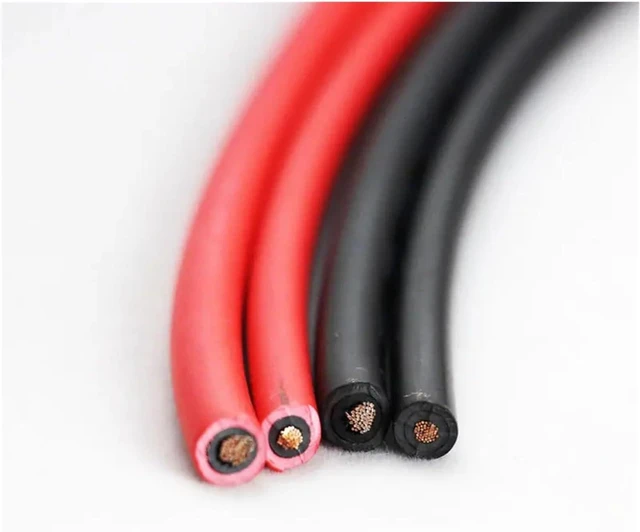 Alt view image 3 of 5 - Solar pv Cable Panel Wire Photovoltaic Cable 2.5mm2 4mm2 6mm2 Solar Power Cable Wire/TUV Cable for PV Panels Connection Red Black XLPE Jacket(Red,15M_AWG13-2.5MM2)