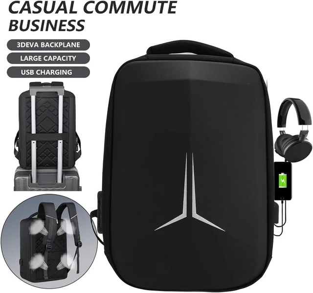Alt view image 5 of 7 - Mini Travel Bag, Water Resistant Protective Breathable Storage Bag with USB Charging Port for Mini Dish Power Supply Cables Pipe Adapter, Outdoor Travel Bag