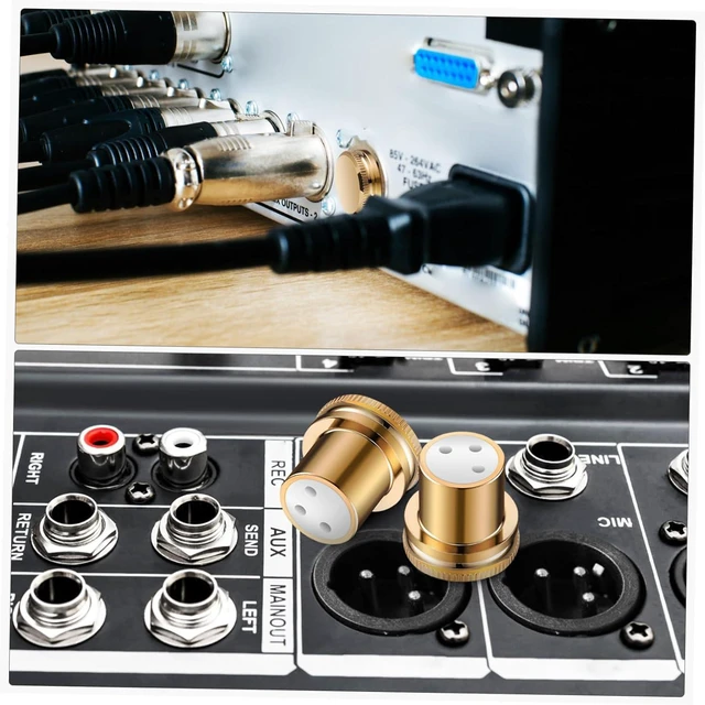 Alt view image 3 of 7 - 8pcs Female Dust Cap Cable End Protectors Connector Shielding for Microphone