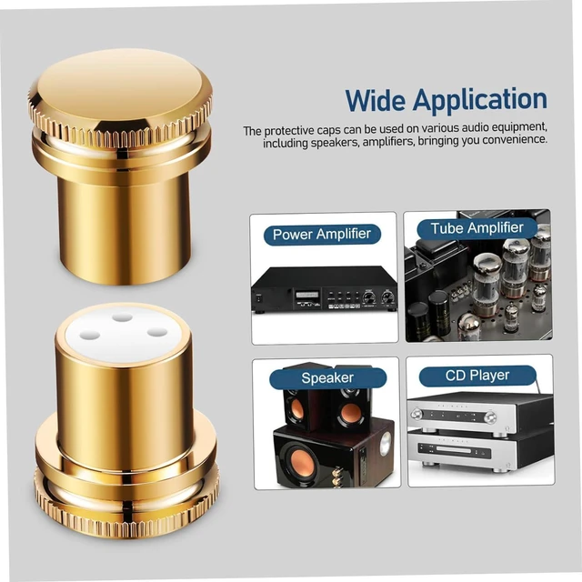 Alt view image 6 of 7 - 8pcs Female Dust Cap Cable End Protectors Connector Shielding for Microphone