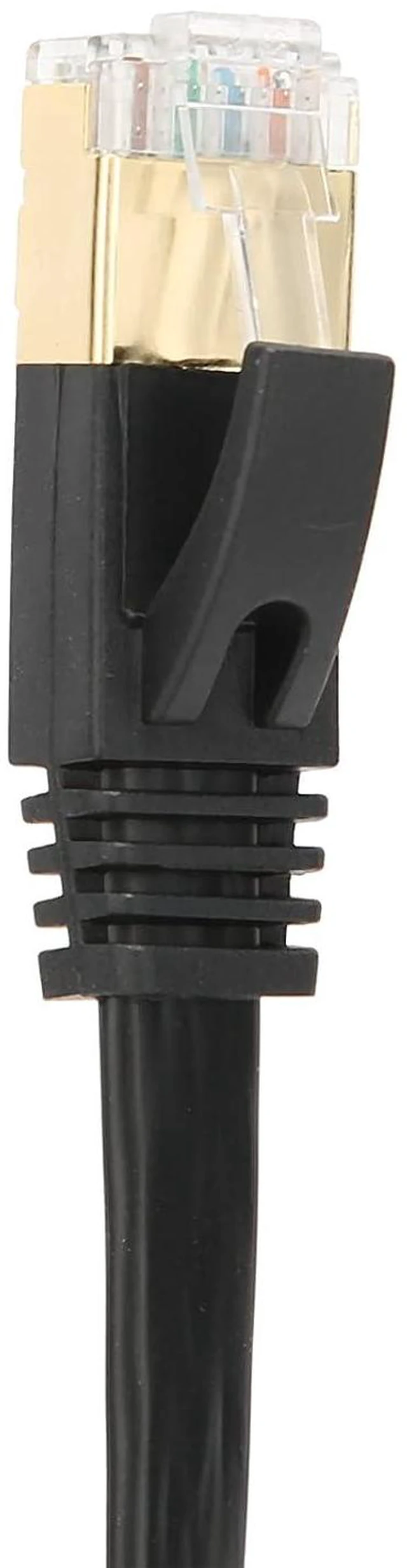 Alt view image 2 of 7 - 10 Gigabit Double Shielded CAT7 Network Cable, 8 Core Twisted Pair Wire, High Speed Data Transmission for Routers, Computers, Smart TVs, RJ45 Connector, 600Mhz Bandwidth (30M)