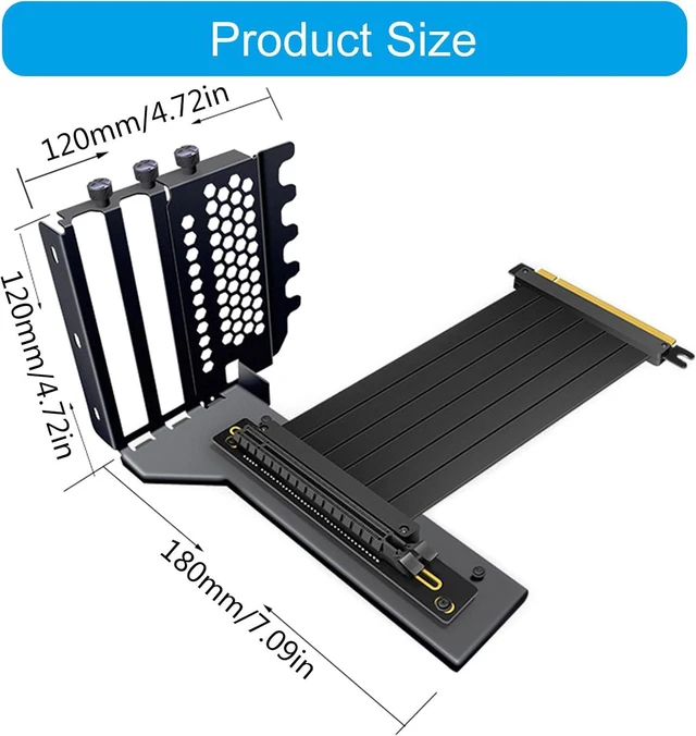 Alt view image 4 of 7 - PCIE3.0 Vertical GPU Stand for Computer Chassis, Vertical GPU Stand, Fast Speed for Multiple Case Sizes