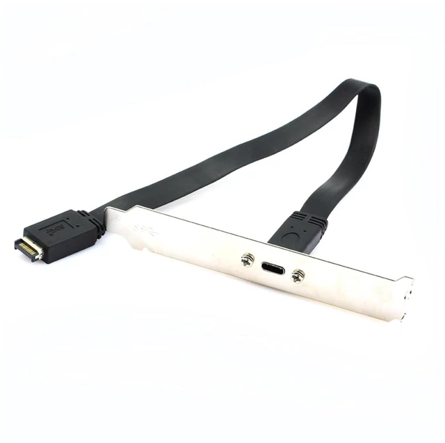 Main image of Type E Male to Type C USB 3.1 Front Panel Header Motherboard Expansion Cable 10gbps High-Speed Transmission Functions