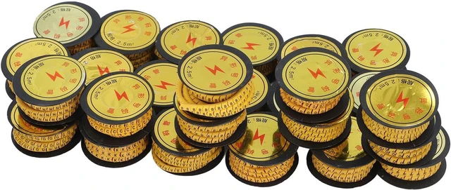 Alt view image 2 of 7 - 26PCS Set Tube Cable Marker EC Letter Number PVC A to Z Marking Coded Cable Marker (2.5m²)