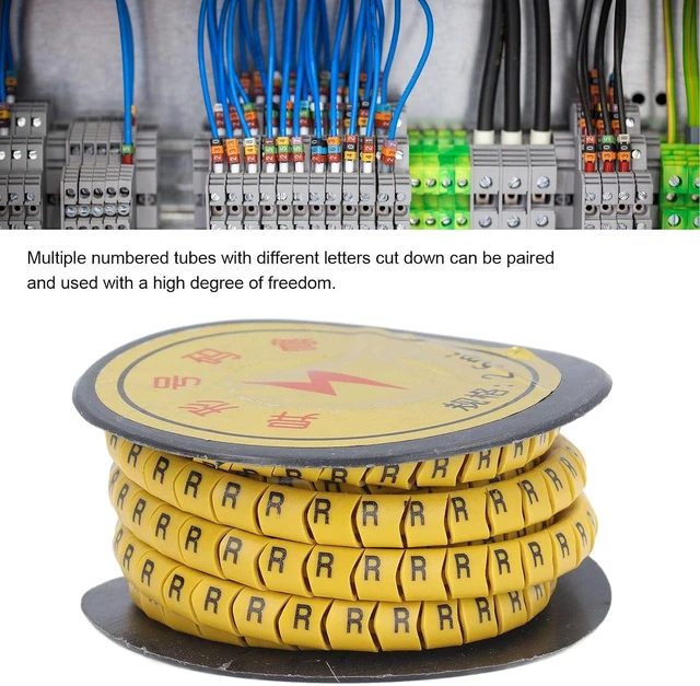 Alt view image 5 of 7 - 26PCS Set Tube Cable Marker EC Letter Number PVC A to Z Marking Coded Cable Marker (2.5m²)