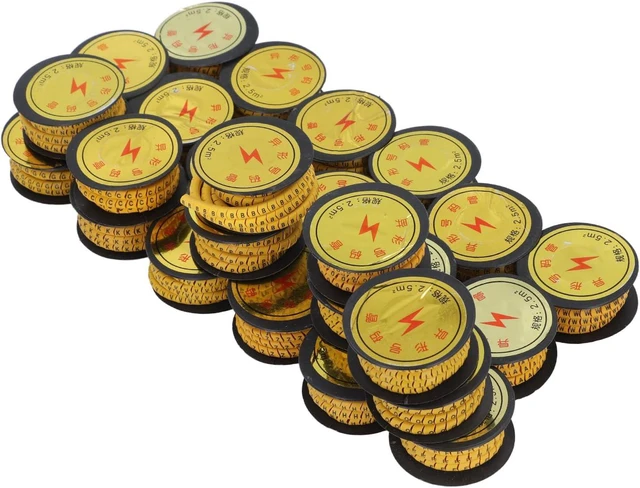 Alt view image 4 of 7 - 26PCS Set Tube Cable Marker EC Letter Number PVC A to Z Marking Coded Cable Marker (2.5m²)