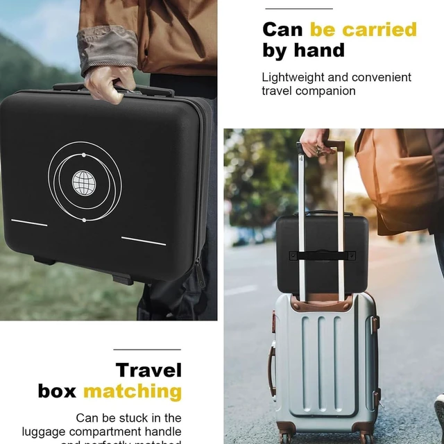 Alt view image 6 of 7 - Mini Case, Waterproof Hard Case, Portable Travel Case for Starlink Mini Dish and All Accessories, Cable, Kickstand, Power Supply, Pipe Adapter, RV Travel & Outdoor Use