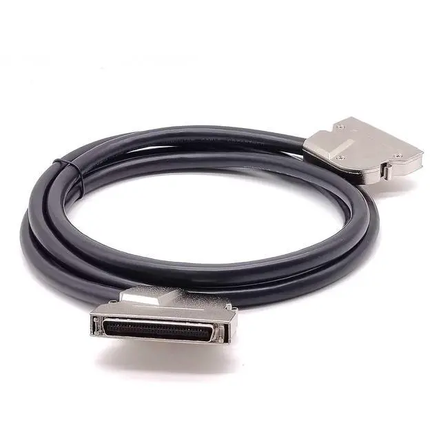 Alt view image 2 of 6 - SCSI HPCN 68 Pin Male to HPCN 68Pin Male Double Right Angle Zinc Alloy Field Assembly Cable 2Meter