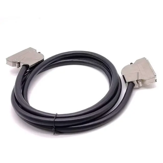 Alt view image 5 of 6 - SCSI HPCN 68 Pin Male to HPCN 68Pin Male Double Right Angle Zinc Alloy Field Assembly Cable 2Meter