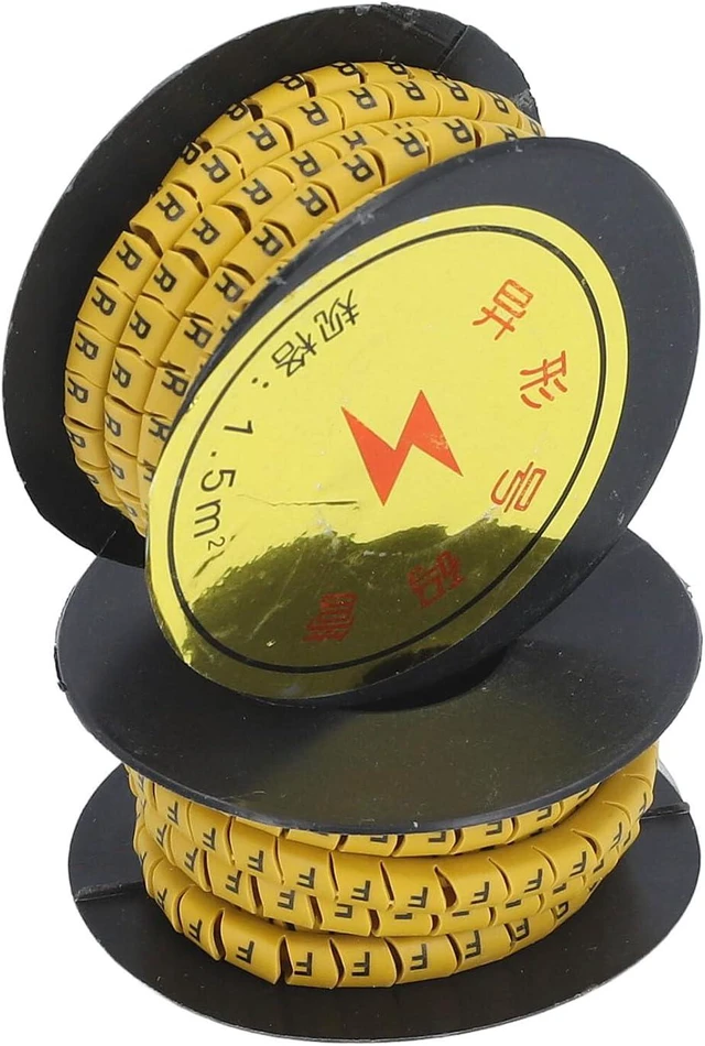 Alt view image 5 of 7 - 26PCS Set Tube Cable Marker EC Letter Number PVC A to Z Marking Coded Cable Marker (1.5m²)