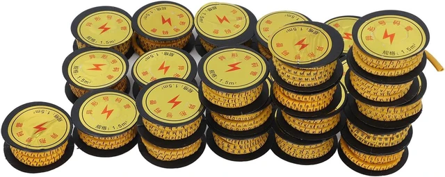 Alt view image 4 of 7 - 26PCS Set Tube Cable Marker EC Letter Number PVC A to Z Marking Coded Cable Marker (1.5m²)