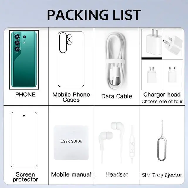 Alt view image 5 of 7 - 2026 Cross-border Smart Phone C50 Pro Large Screen 6.8 inches 3+16GB Android Export Factory Phone