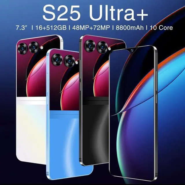 Alt view image 3 of 7 - Cross-border smart phone S25U Android 4+ 64GB all-in-one device with large screen, original manufacturer