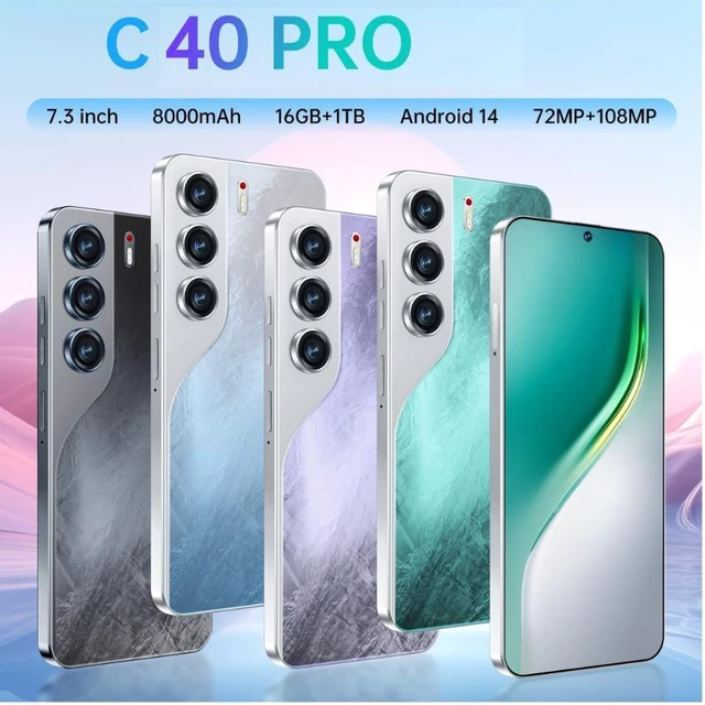 Alt view image 2 of 7 - Cross-border C40 Pro Android 3+32GB smart phone with a 6.6-inch large screen, sourced from the manufacturer.