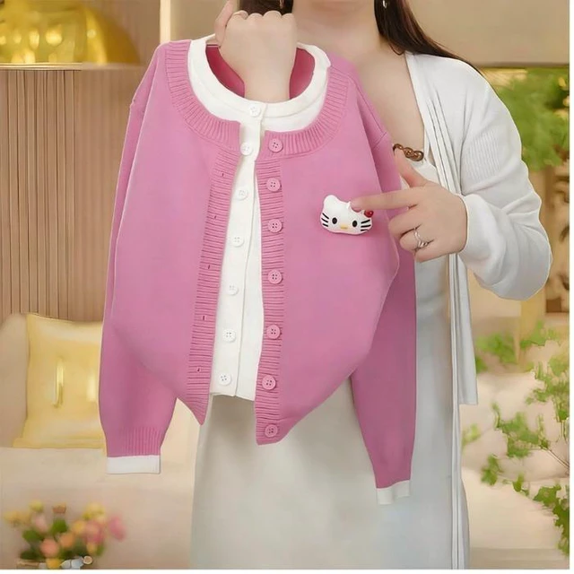 Main image of Spring/Summer Girls' Set - Knitted Cardigan with Jeans