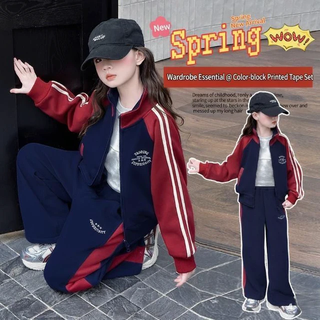 Alt view image 4 of 7 - 2026 New Style Girls' Sports Outfit - Spring/Autumn Pullover Set