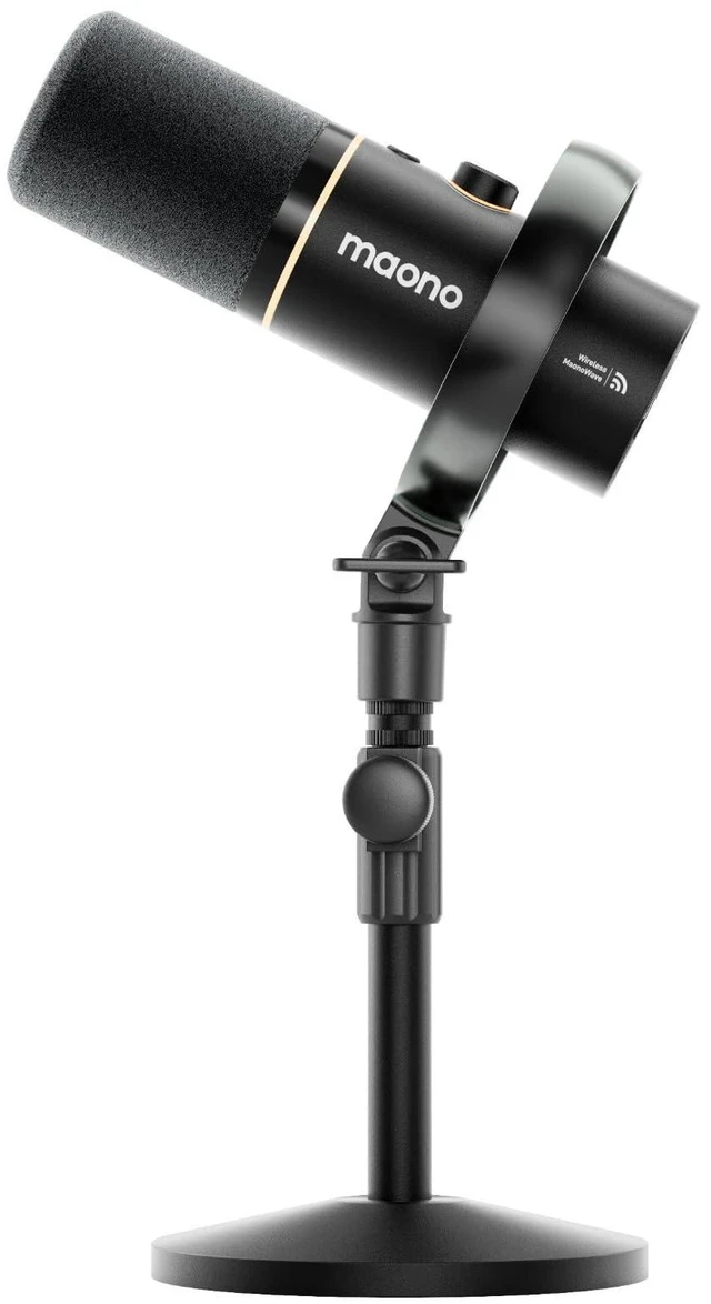 Main image of MAONO PD200W Hybrid Wireless Podcast Microphone for PC, Dynamic XLR USB Mic | Desktop Stand Mic with Software, Noise Cancellation, for Vocal Recording, Streaming, Content Creation, Home Studio