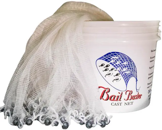 Main image of Superior Handmade Manhaden Cast Net: 5/8" Sq. Mesh 7ft-White