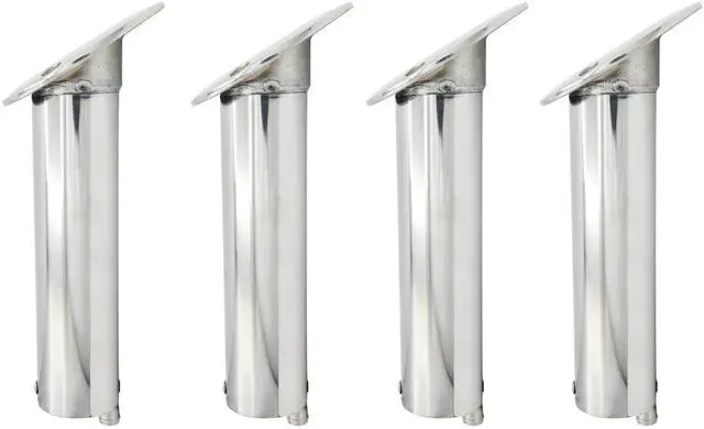 Main image of 316 Stainless Steel Cast Heavy Duty 15°, 30°, 90° Angled Flush Mount Rod Holder with Drain, Boat Rod Holders, Pontoon Rod Holder, Fish Rod Holder, Cannon Rod Holders, Fishing