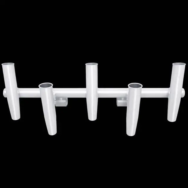 Alt view image 2 of 6 - Krypt 5 Rod Holder Premium Rocket Launcher for Fishing Rod Storage | Easy T-Top & Hardtop Mounting | Marine-Grade Aluminum