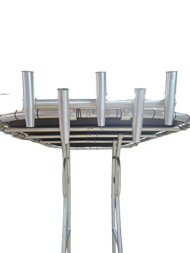 Alt view image 5 of 6 - Krypt 5 Rod Holder Premium Rocket Launcher for Fishing Rod Storage | Easy T-Top & Hardtop Mounting | Marine-Grade Aluminum