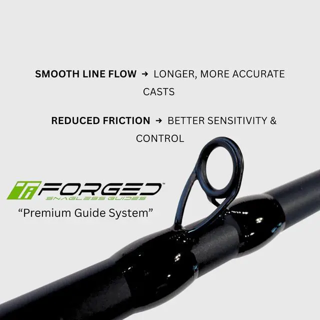 Alt view image 5 of 7 - Fitzgerald Vursa Casting Rod | 7'3" Medium Moderate | Crankbaits, Rattle Traps, Spinnerbaits, Flukes, Senkos, Topwater | 8-15 lb | 1/8-1/2 oz