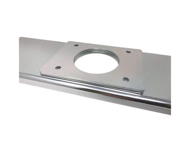 Alt view image 4 of 4 - Fishmaster Outrigger Mounting Bracket Pack (Pair) - Polished and Anodized Aluminum, 21" Length Backing Plate