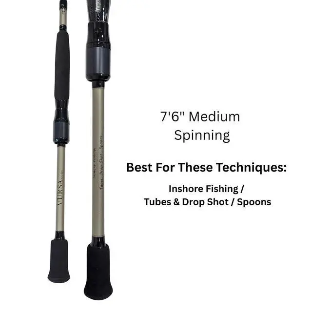 Alt view image 6 of 7 - Fitzgerald Vursa Series Spinning Rods Lightweight Sensitive Fishing Rods for Freshwater & Inshore, Tournament Performance Bass, Walleye & Multi-Species Rod