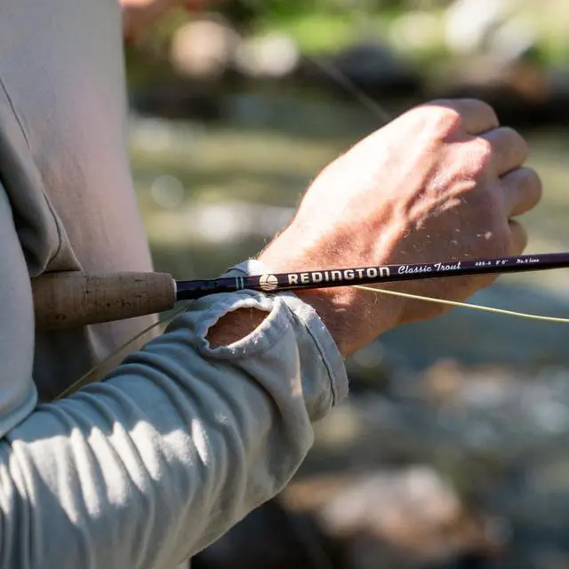Alt view image 4 of 7 - Classic Trout Freshwater Fly Fishing Rod - Moderate Action 4-Piece Fly Rod - Case Included