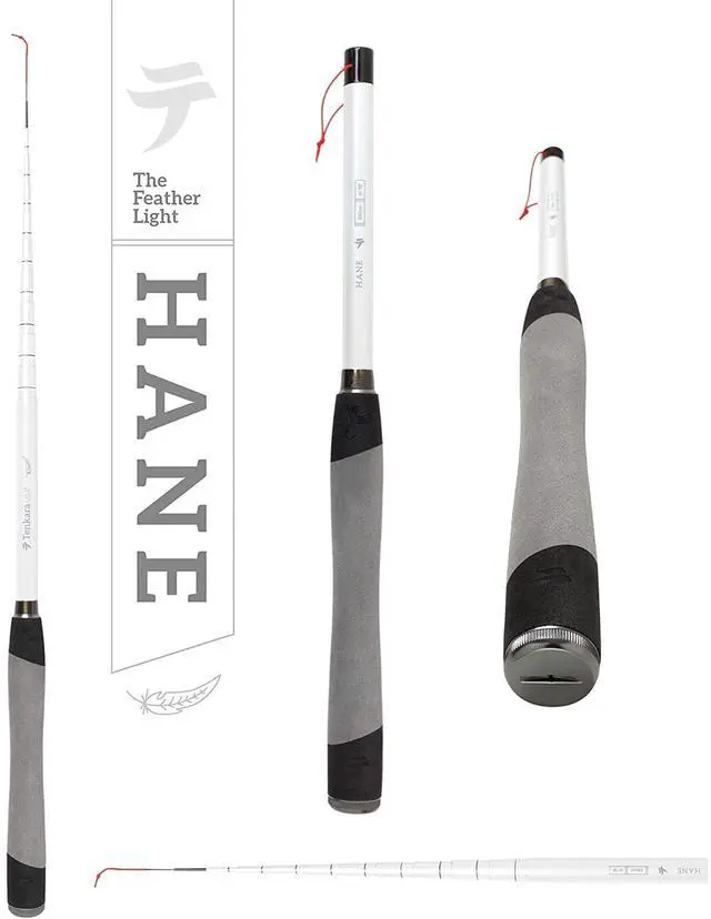 Main image of Fly Fishing HANE Rod with Case, Super Compact All-Around for Small & Medium Fish - Ultra-Portable, Carbon Fiber, Lightweight (10ft10in - 330cm)