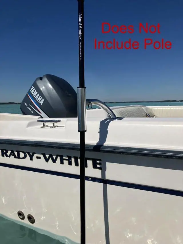 Alt view image 4 of 6 - Island Anchor Shallow Water Anchor Pole Holder - Fits in Rod Holder - Uni-Fit