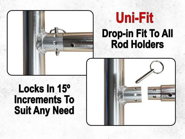 Alt view image 5 of 6 - Island Anchor Shallow Water Anchor Pole Holder - Fits in Rod Holder - Uni-Fit