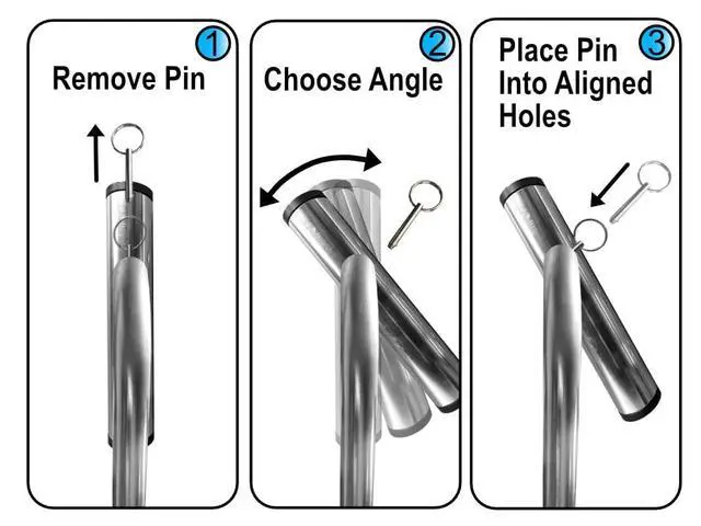 Alt view image 6 of 6 - Island Anchor Shallow Water Anchor Pole Holder - Fits in Rod Holder - Uni-Fit