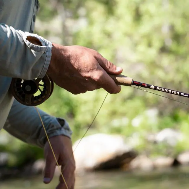 Alt view image 6 of 7 - Classic Trout Freshwater Fly Fishing Rod - Moderate Action 4-Piece Fly Rod - Case Included