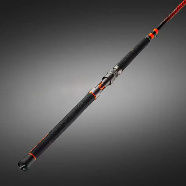 Alt view image 2 of 6 - Orange Hellcat Revenge Rod Series Durable, Lightweight Composite Fishing Rod, Non-Slip Silicone Grip, Aluminum Reel Seat, Smooth Casting, Break-Resistant Tip