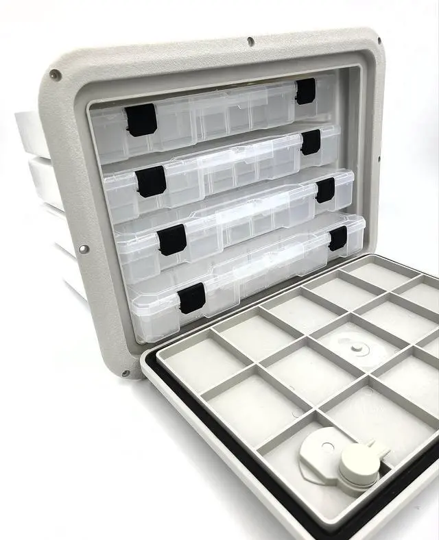 Alt view image 2 of 5 - Tackle Center w/4 Large Trays 13" x 17" x 11" (Depth) DPTC1317 (Made in USA)