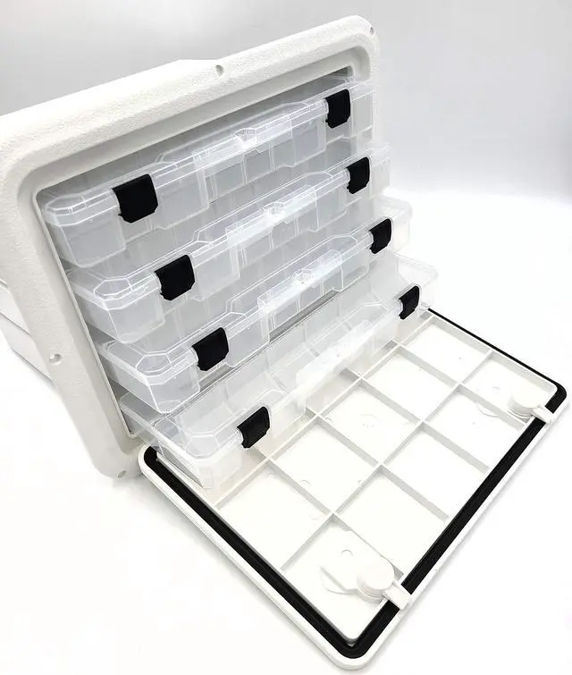 Alt view image 2 of 6 - Tackle Center w/4 Large Trays 13" x 17" x 11" (Depth) DPTC1317 (Made in USA)