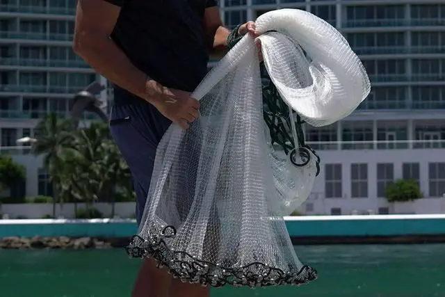 Alt view image 2 of 7 - Juju Cast Net - World's Best 8FT Pro-Grade Cast Net with Free Mastery Book, Bucket & Bag | Freshwater & Saltwater (3/8" Mesh, 8FT)
