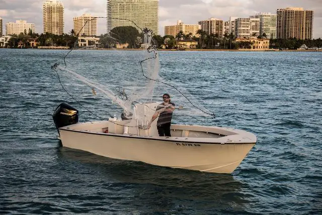 Alt view image 3 of 7 - Juju Cast Net - World's Best 8FT Pro-Grade Cast Net with Free Mastery Book, Bucket & Bag | Freshwater & Saltwater (3/8" Mesh, 8FT)