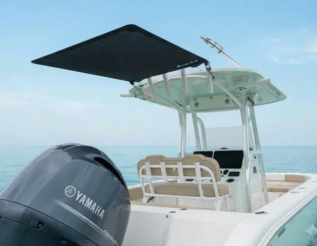 Alt view image 2 of 6 - Stern T-Top Rocket Launcher Rod Holder Center Console Boat Shade (SS50)