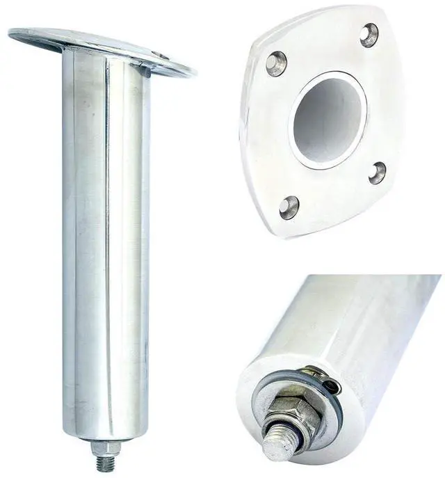 Main image of 4 Hole Swivel Rectangular Head Gunnel Rod Holder
