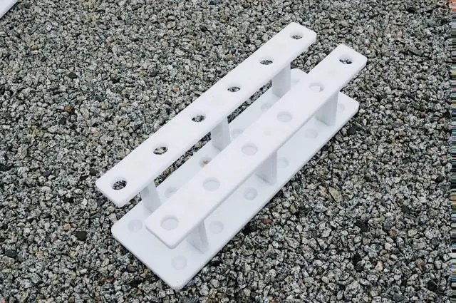 Alt view image 2 of 7 - 12 Pole Marine Board Fishing Rod Organizer Holder Rack for Garage Outdoor Heavy Duty Boat Dock Storage