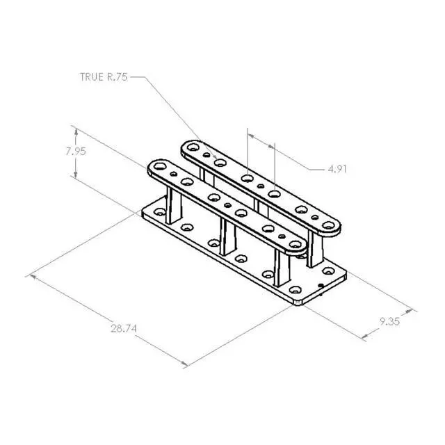 Alt view image 7 of 7 - 12 Pole Marine Board Fishing Rod Organizer Holder Rack for Garage Outdoor Heavy Duty Boat Dock Storage